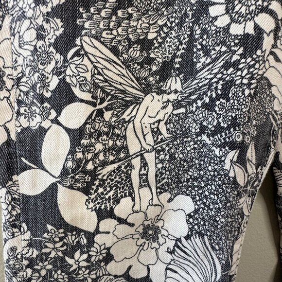 MOTHER The Hustler Ankle Jeans Women's 26 French Fairy Tale Black & White Pants - Picture 3 of 12